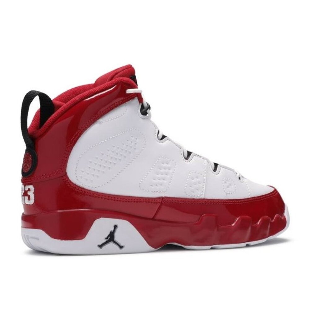NIKE Kid's Jordan 9 Retro White Gym Red (PS) Size 12C - Picture 2 of 11